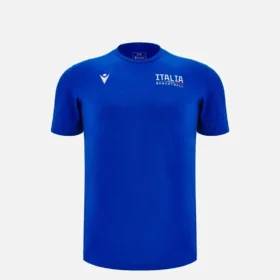 T-shirt de algodão de viagem para jogadores juniores da Italbasket 2025/26