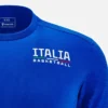 T-shirt de algodão de viagem para jogadores juniores da Italbasket 2025/26 T-shirt de algodão de viagem para jogadores juniores da Italbasket 2025/26
