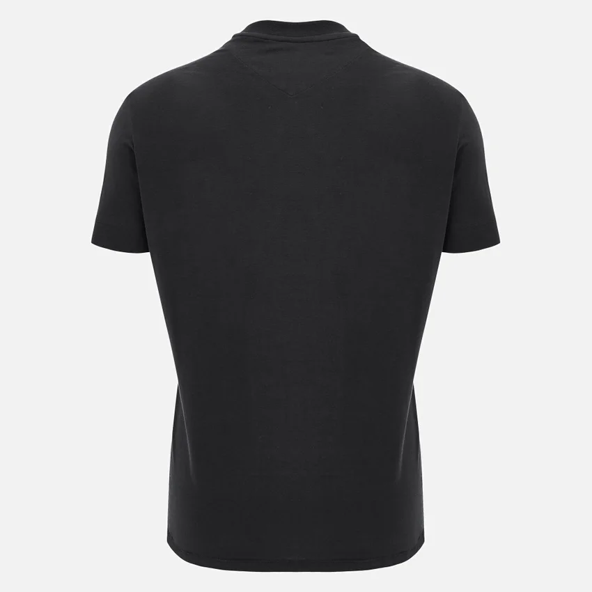 T-shirt de algodão preta Glasgow Warriors 2025/26 T-shirt de algodão preta Glasgow Warriors 2025/26