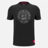T-shirt de algodão preta para adultos da coleção Unibo