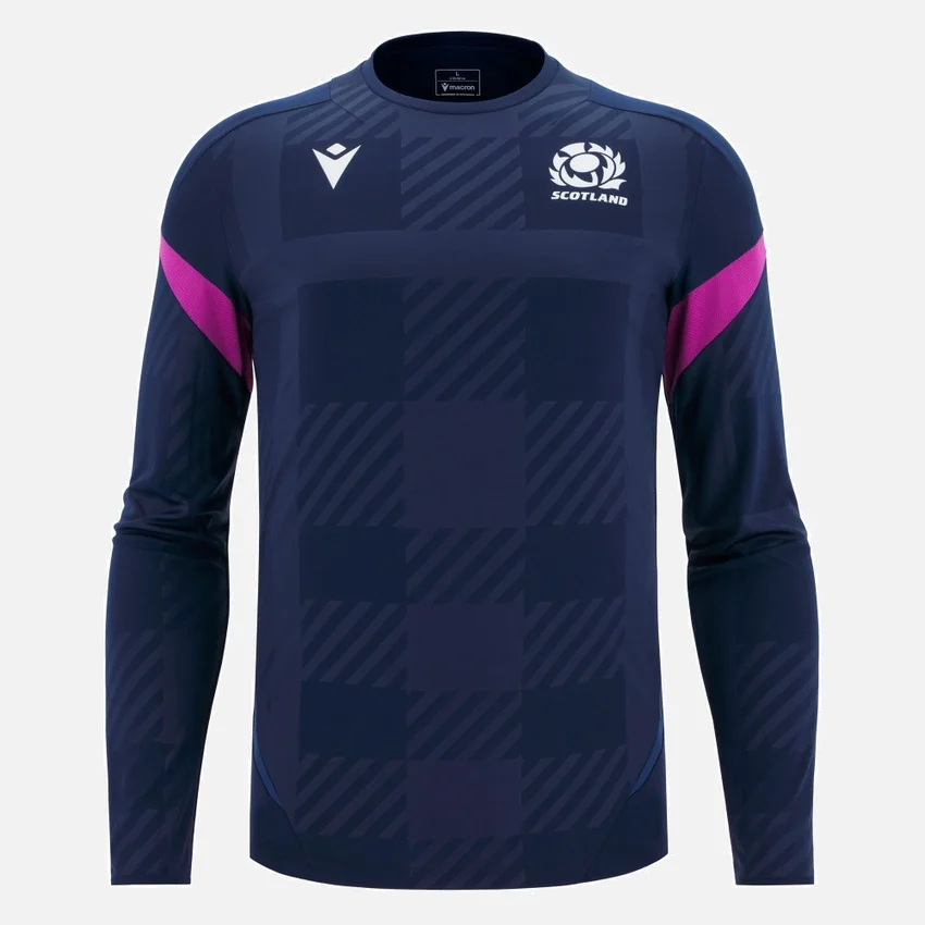 T-shirt de treino de manga comprida Scottish Rugby 2025/26 T-shirt de treino de manga comprida Scottish Rugby 2025/26