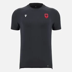 T-shirt de treino preta da Seleção Nacional da Albânia FSHF 2026/27 para homem T-shirt de treino preta da Seleção Nacional da Albânia FSHF 2026/27 para homem