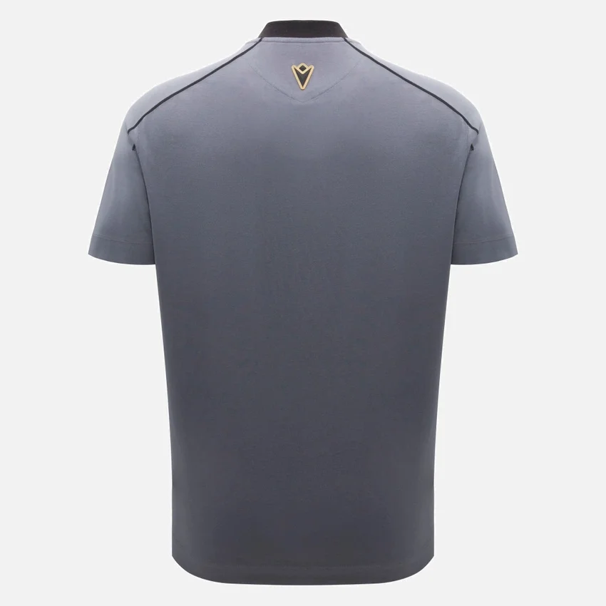 T-shirt desportiva cinzenta para homem da Automobili Lamborghini Squadra Corse T-shirt desportiva cinzenta para homem da Automobili Lamborghini Squadra Corse