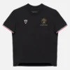 T-shirt desportiva tricolor preta para criança da Automobili Lamborghini Squadra Corse T-shirt desportiva tricolor preta para criança da Automobili Lamborghini Squadra Corse