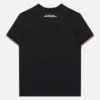 T-shirt desportiva tricolor preta para criança da Automobili Lamborghini Squadra Corse T-shirt desportiva tricolor preta para criança da Automobili Lamborghini Squadra Corse