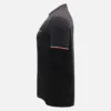 T-shirt desportiva tricolor preta para homem da Automobili Lamborghini Squadra Corse T-shirt desportiva tricolor preta para homem da Automobili Lamborghini Squadra Corse