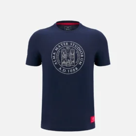 T-shirt infantil de algodão azul-marinho da coleção Unibo
