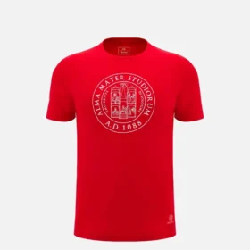 T-shirt infantil de algodão vermelha da coleção Unibo
