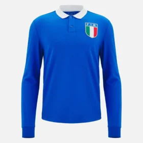 T-shirts de algodão da linha de fãs para adultos Italia Rugby 2025/26