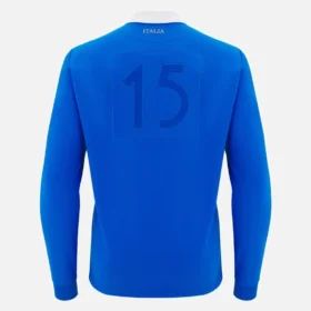 T-shirts de algodão da linha de fãs para adultos Italia Rugby 2025/26