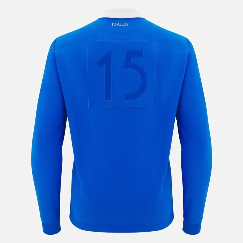 T-shirts de algodão da linha de fãs para adultos Italia Rugby 2025/26 T-shirts de algodão da linha de fãs para adultos Italia Rugby 2025/26