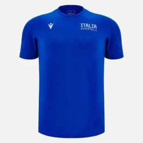 T-shirts de algodão de viagem para jogadores adultos Italbasket 2025/26
