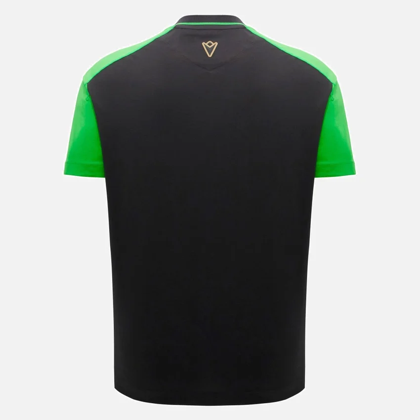 T-shirts desportivos masculinos pretos Automobili Lamborghini Squadra Corse T-shirts desportivos masculinos pretos Automobili Lamborghini Squadra Corse