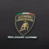 T-shirts desportivos masculinos pretos Automobili Lamborghini Squadra Corse T-shirts desportivos masculinos pretos Automobili Lamborghini Squadra Corse