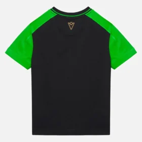 T-shirts esportivas infantis pretas da Automobili Lamborghini Squadra Corse