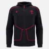 Welsh Rugby 2025/26 Black Athleisure Tech Hoodies Welsh Rugby 2025/26 Black Athleisure Tech Hoodies