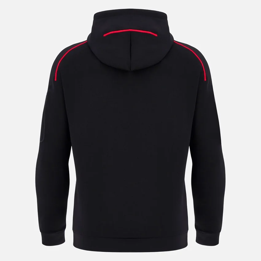 Welsh Rugby 2025/26 Black Athleisure Tech Hoodies Welsh Rugby 2025/26 Black Athleisure Tech Hoodies