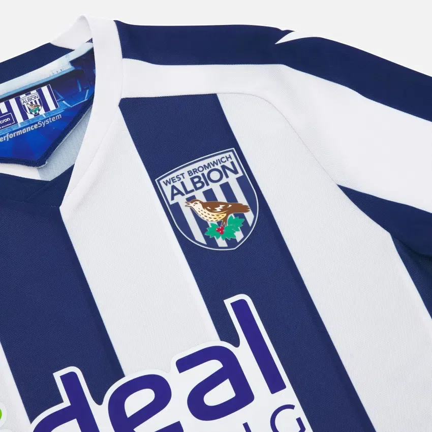 West Bromwich Albion F.C. 2025/26 Camisolas de jogo em casa para adultos West Bromwich Albion F.C. 2025/26 Camisolas de jogo em casa para adultos