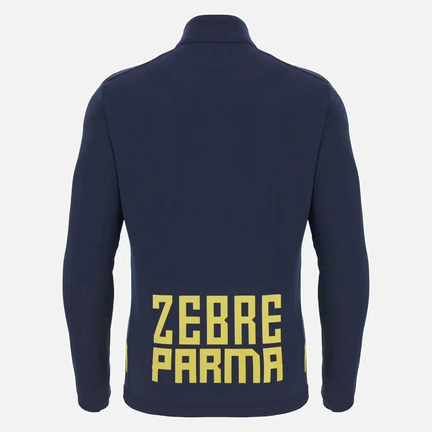 Zebre Parma 2025/26 Camisola de treino com fecho de correr de 1/4 para adultos Zebre Parma 2025/26 Camisola de treino com fecho de correr de 1/4 para adultos